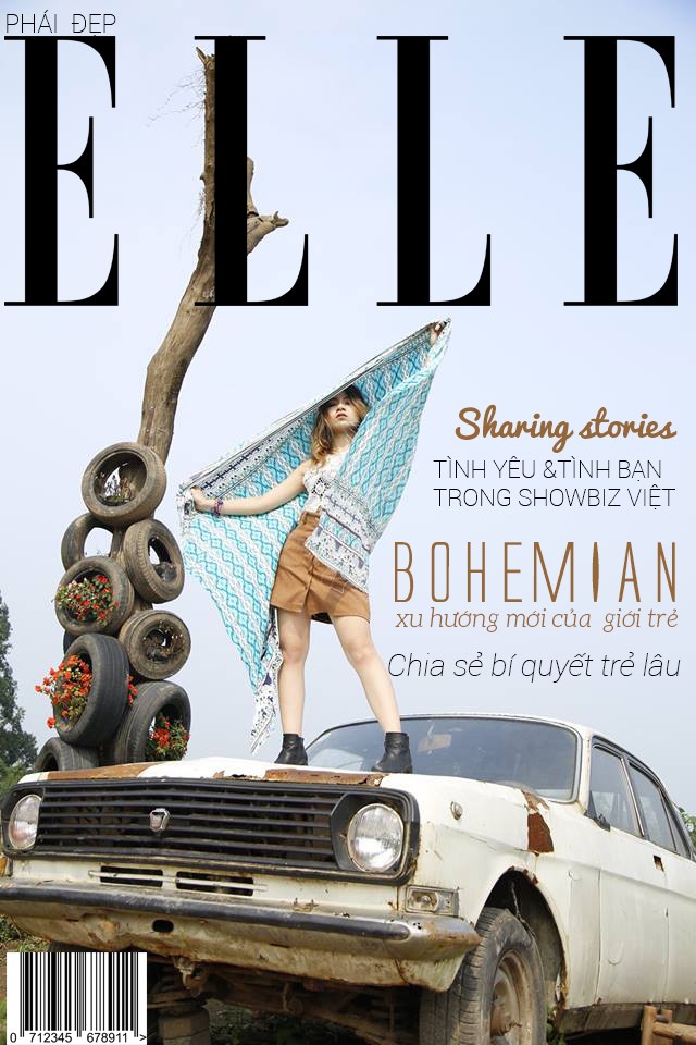 Bài tập bìa magazine