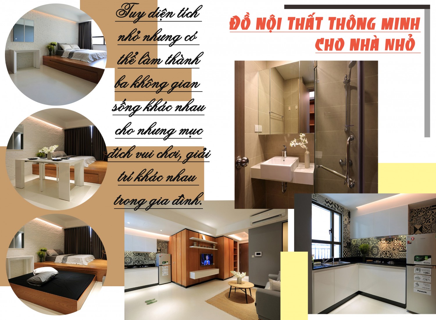 đồ nội thất thông minh cho nhà có diện tích nhỏ