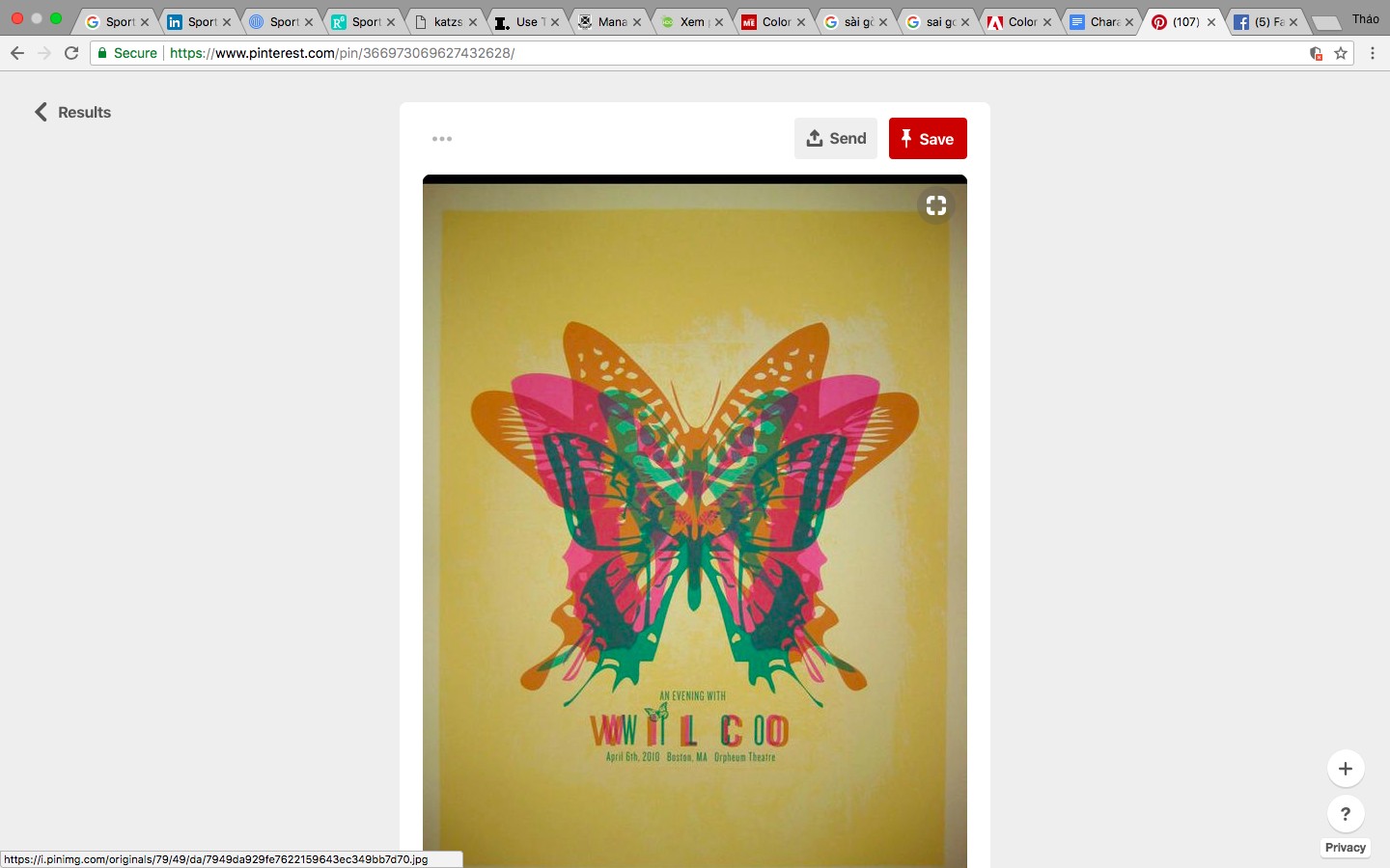 Poster butterfly exhibitation