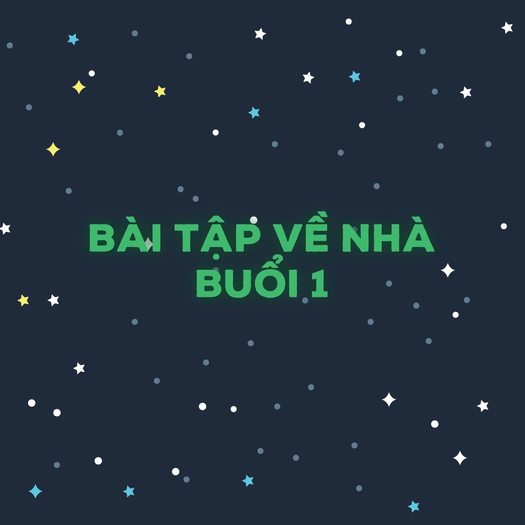 BTVN buổi 1