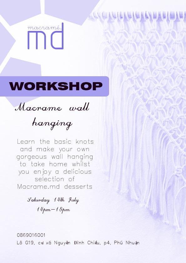 Poster workshop macrame