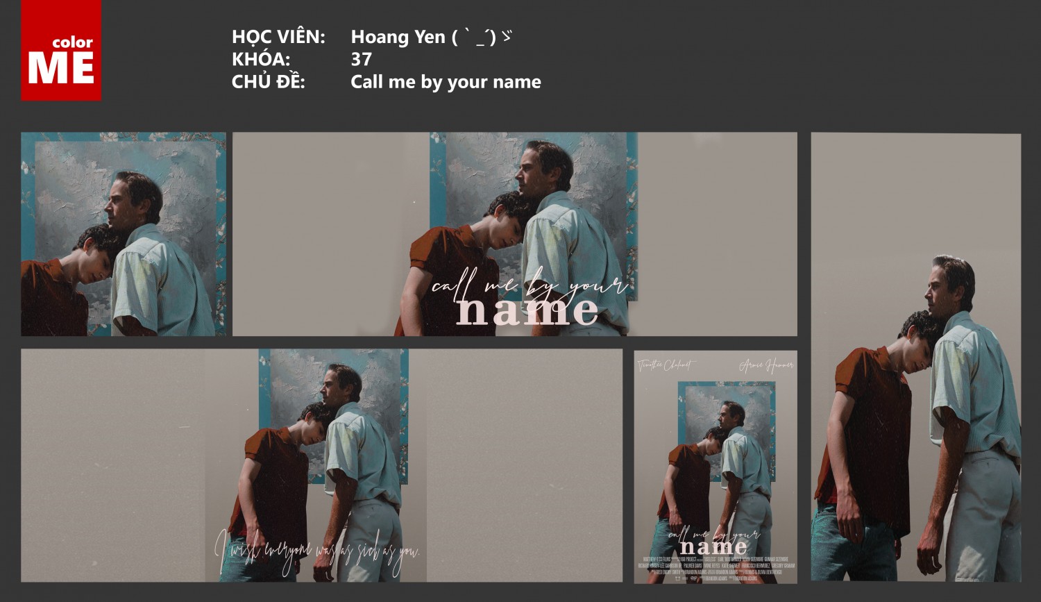 call me by your name and I call you by mine 