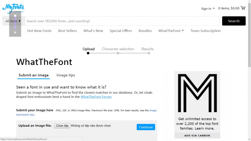 4 Website nhận diện Font chữ qua ảnh