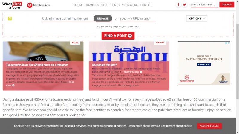 4 Website nhận diện Font chữ qua ảnh