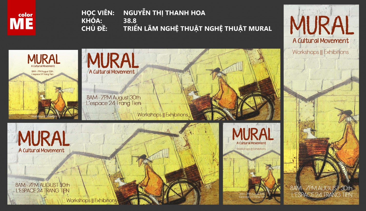 Ấn phẩm truyền thông triển lãm nghệ thuật mural  Arts