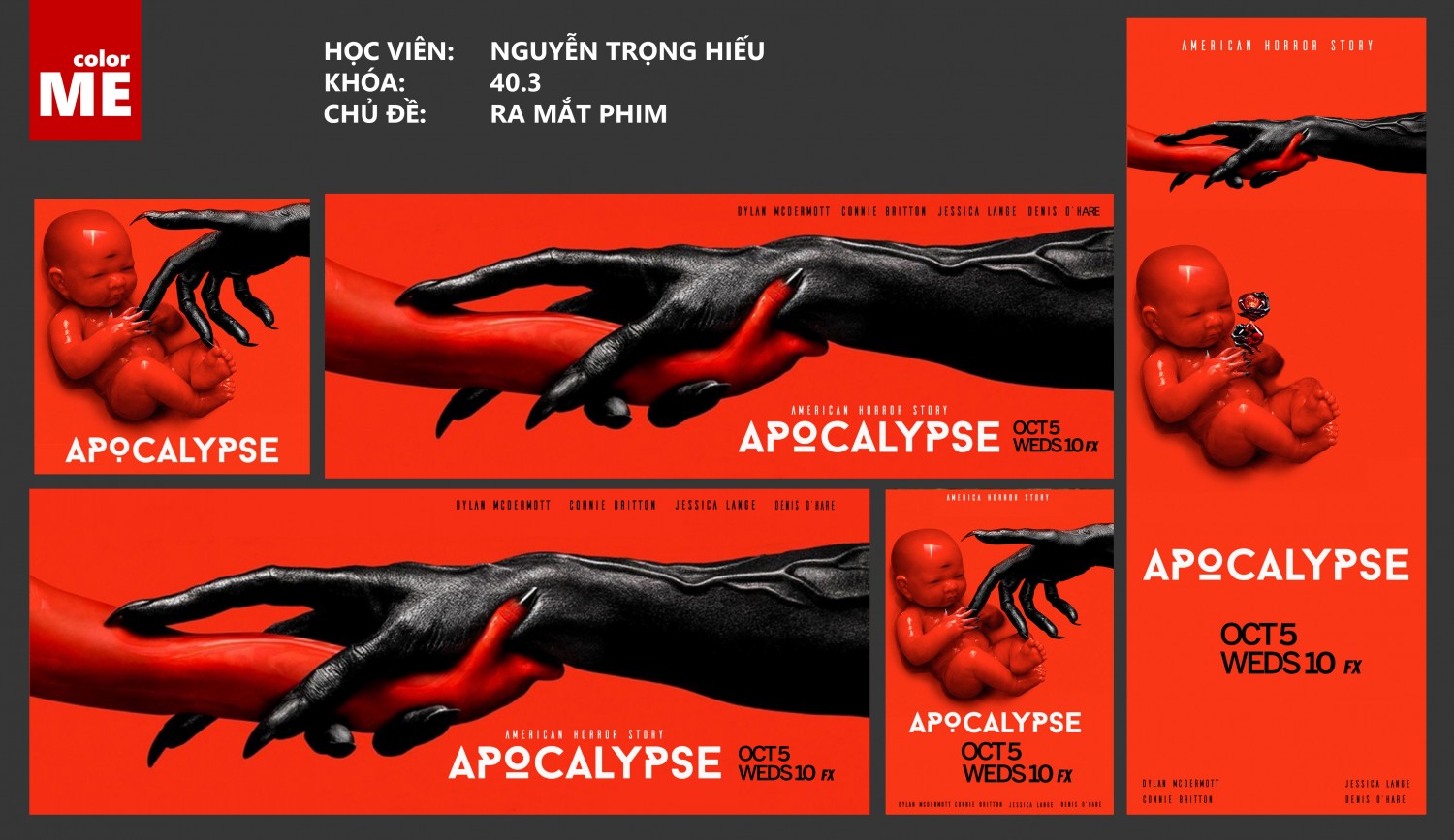 Nguyễn Trọng Hiếu - Lớp 40.3 - Ra mắt phim American Horror Story 