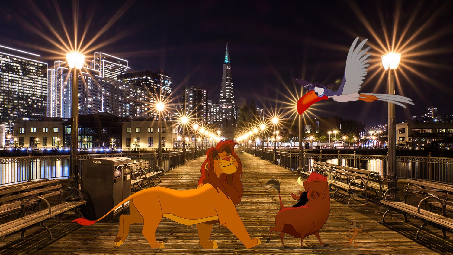 Simba Pumbaa Timon Zazu