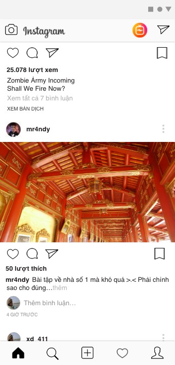ReDesign màn hình Instagram 