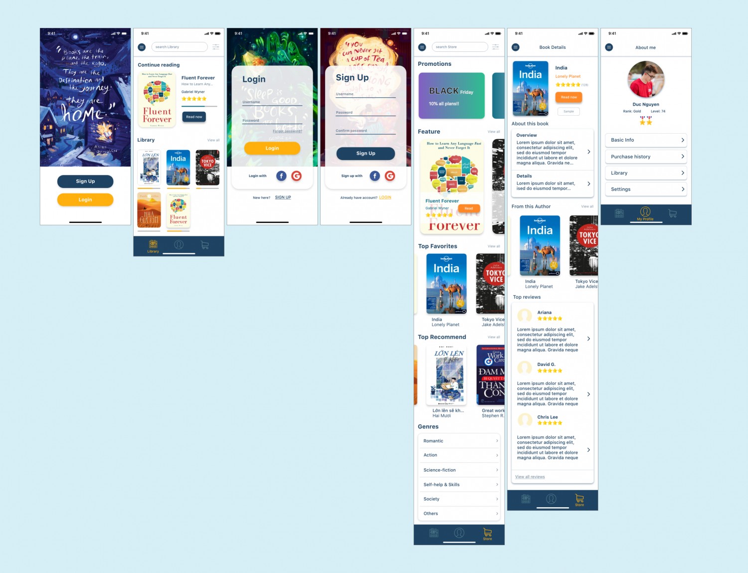 [BTCK] - App đọc sách - UI 41.1