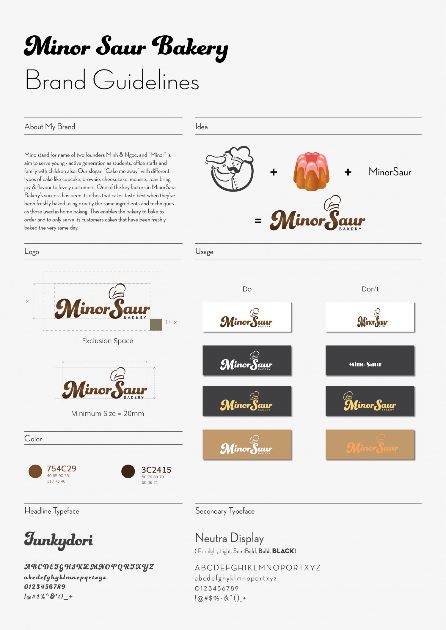 BTCK MINORSAUR BAKERY BRAND GUIDELINES