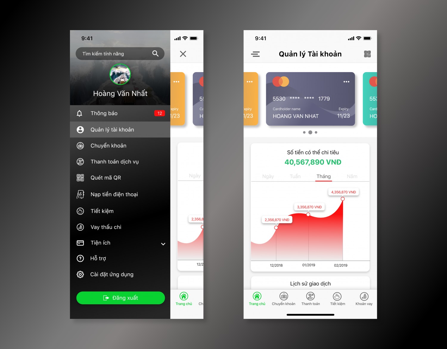 BTVN B2: Design App với Slide Nav