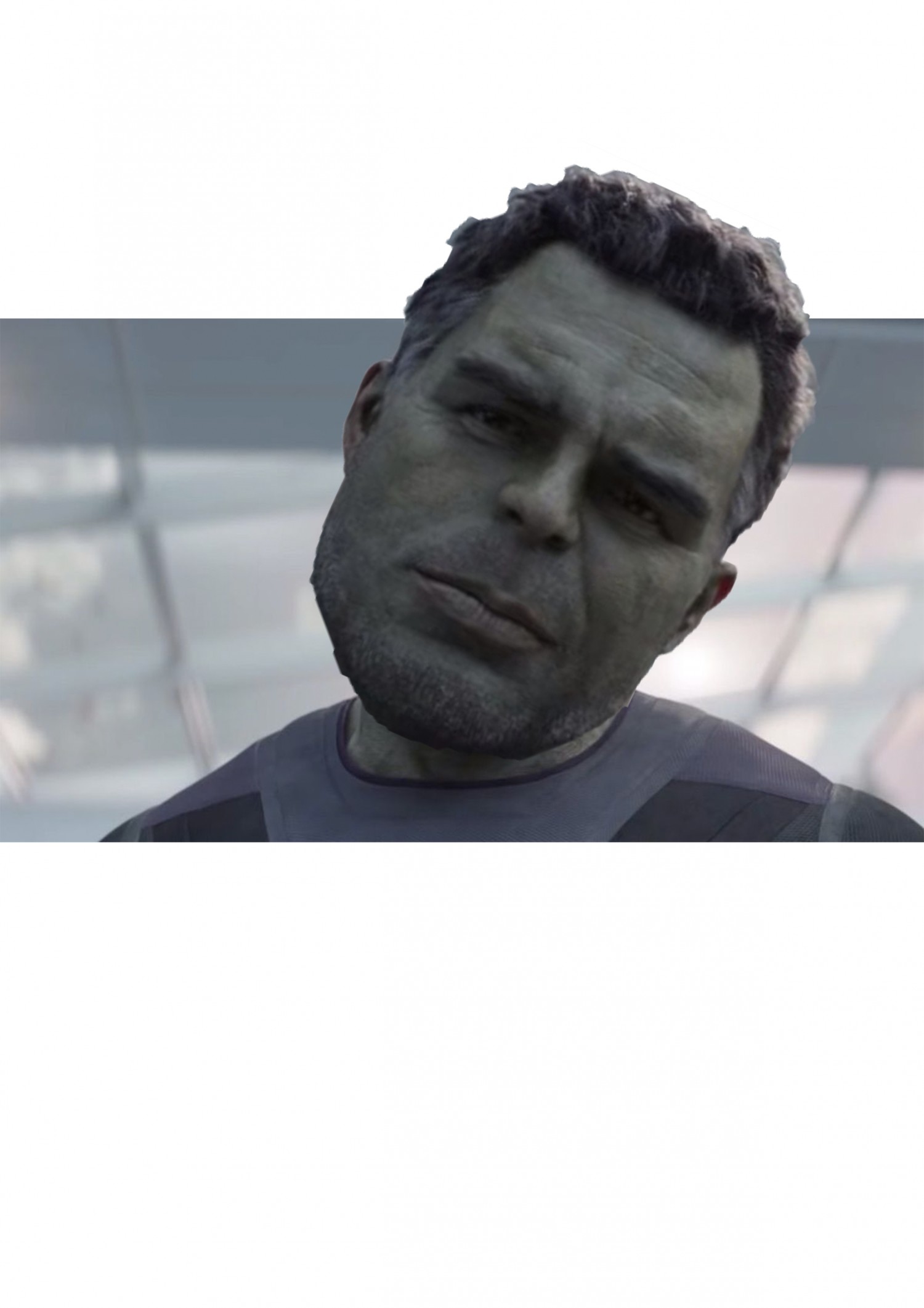 Phóng to đầu Hulk