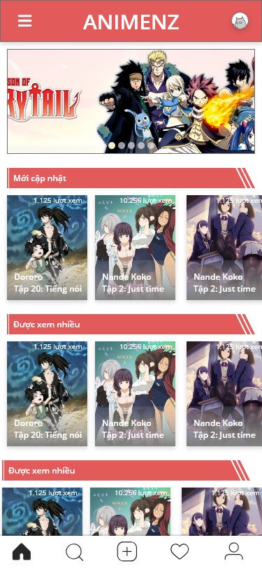 Watch Anime App Design