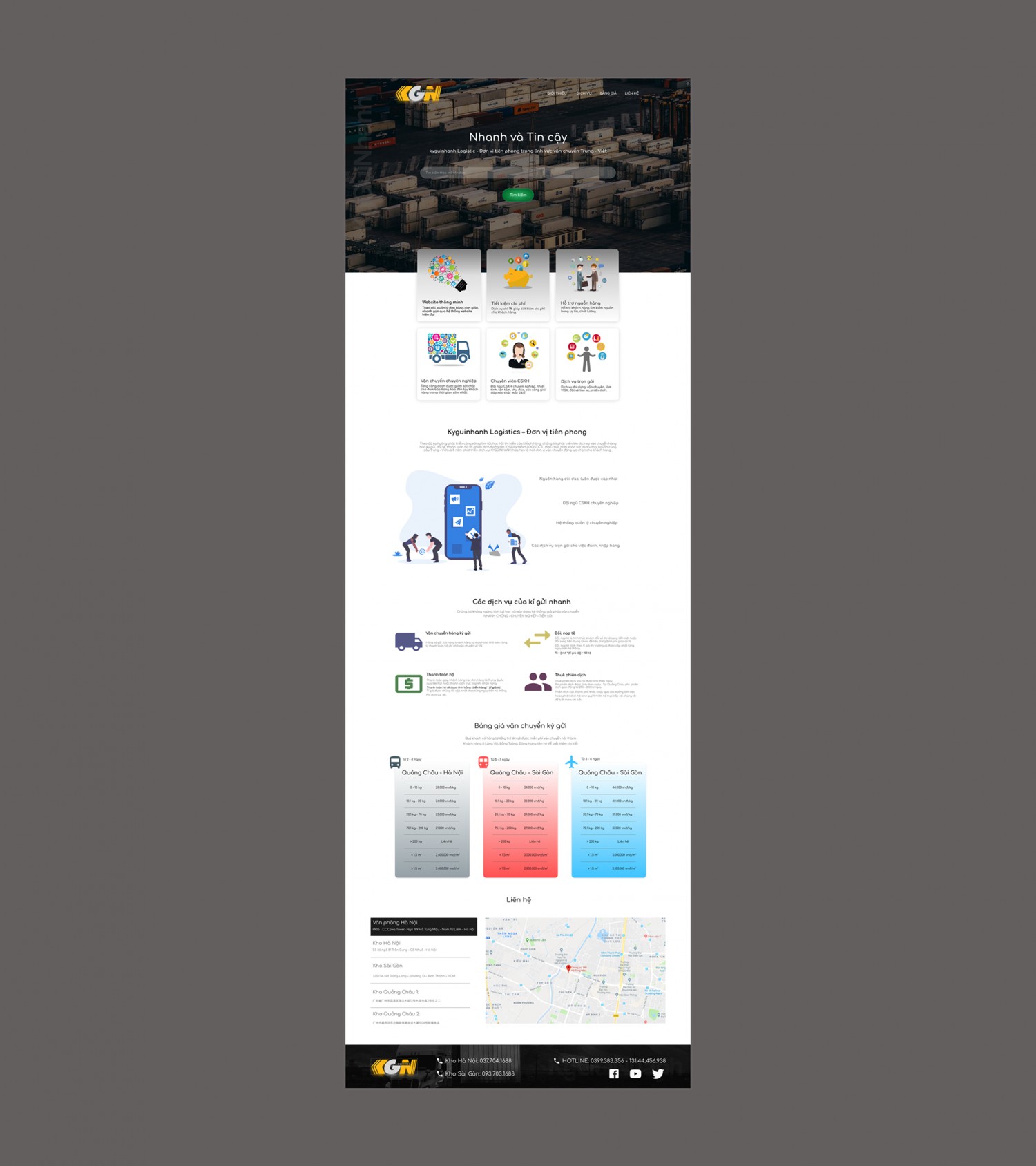 landing page kyguinhanh.vn