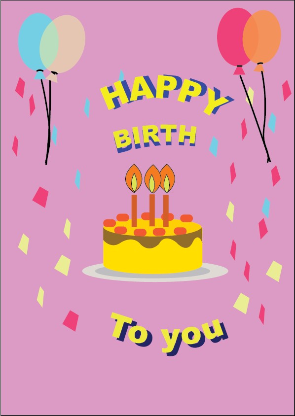 Design birthday card