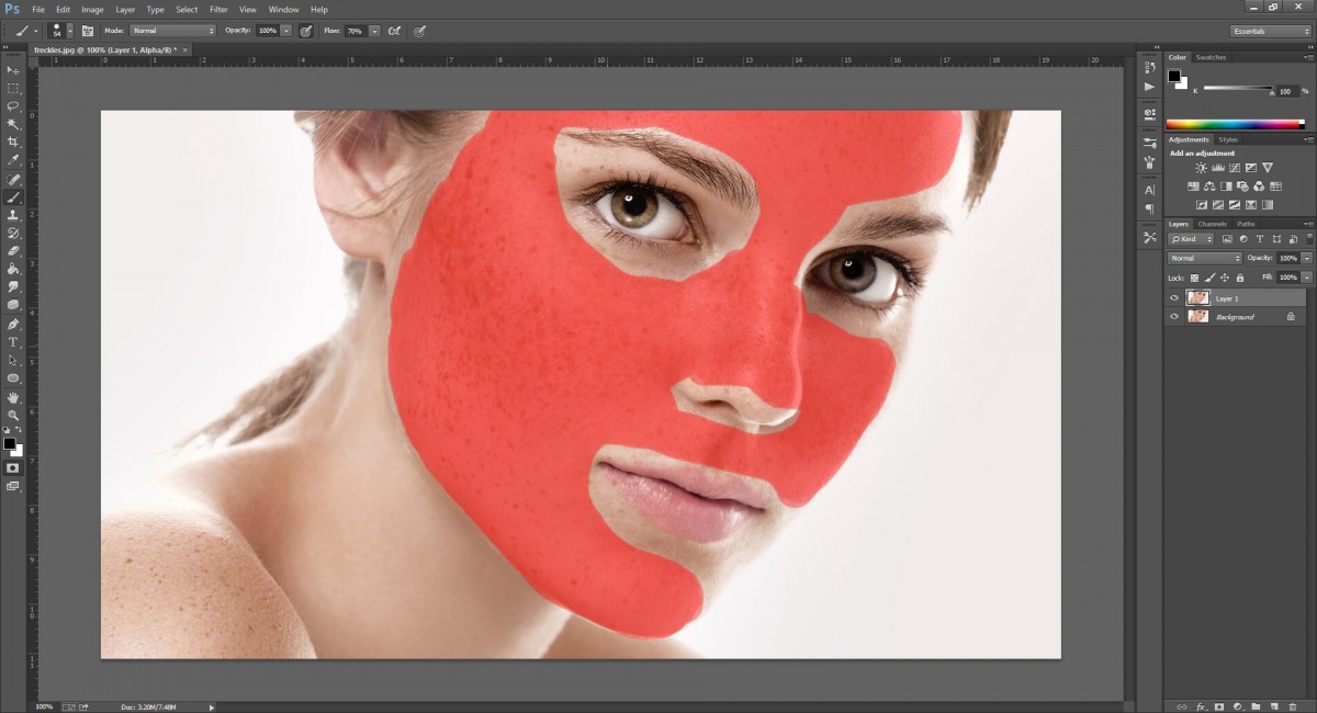 9 bước cơ bản giúp làm da mịn bằng Photoshop cs6