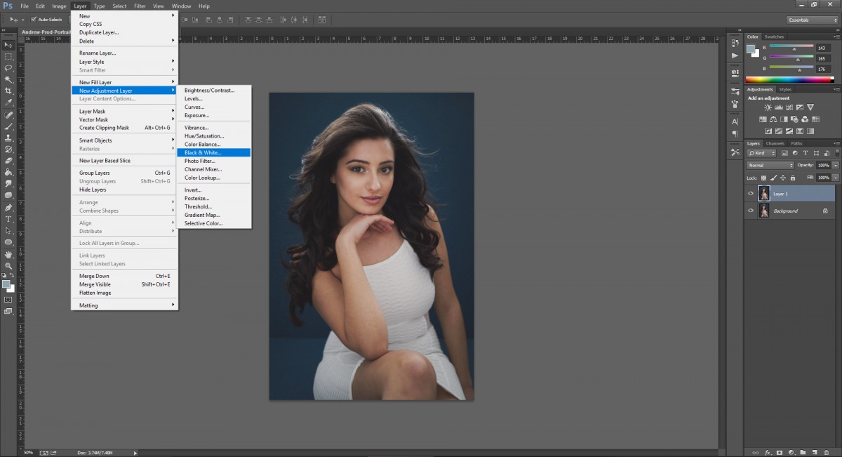 Cách chuyển ảnh thành tranh vẽ chì cực nghệ bàng Photoshop