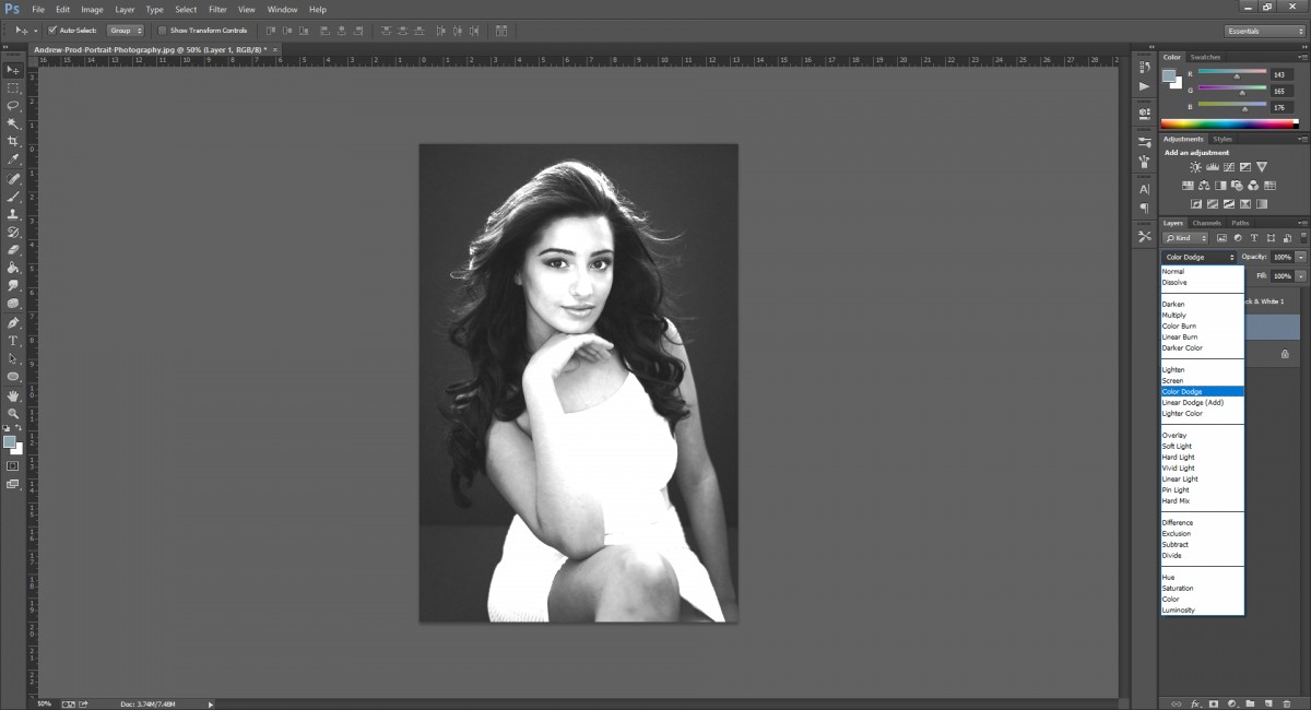 Cách chuyển ảnh thành tranh vẽ chì cực nghệ bàng Photoshop