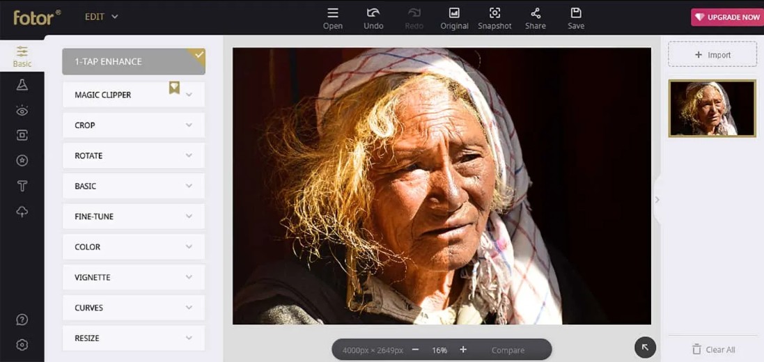 Hướng dẫn sử dụng Phần mềm chỉnh sửa ảnh trực tuyến Fotor