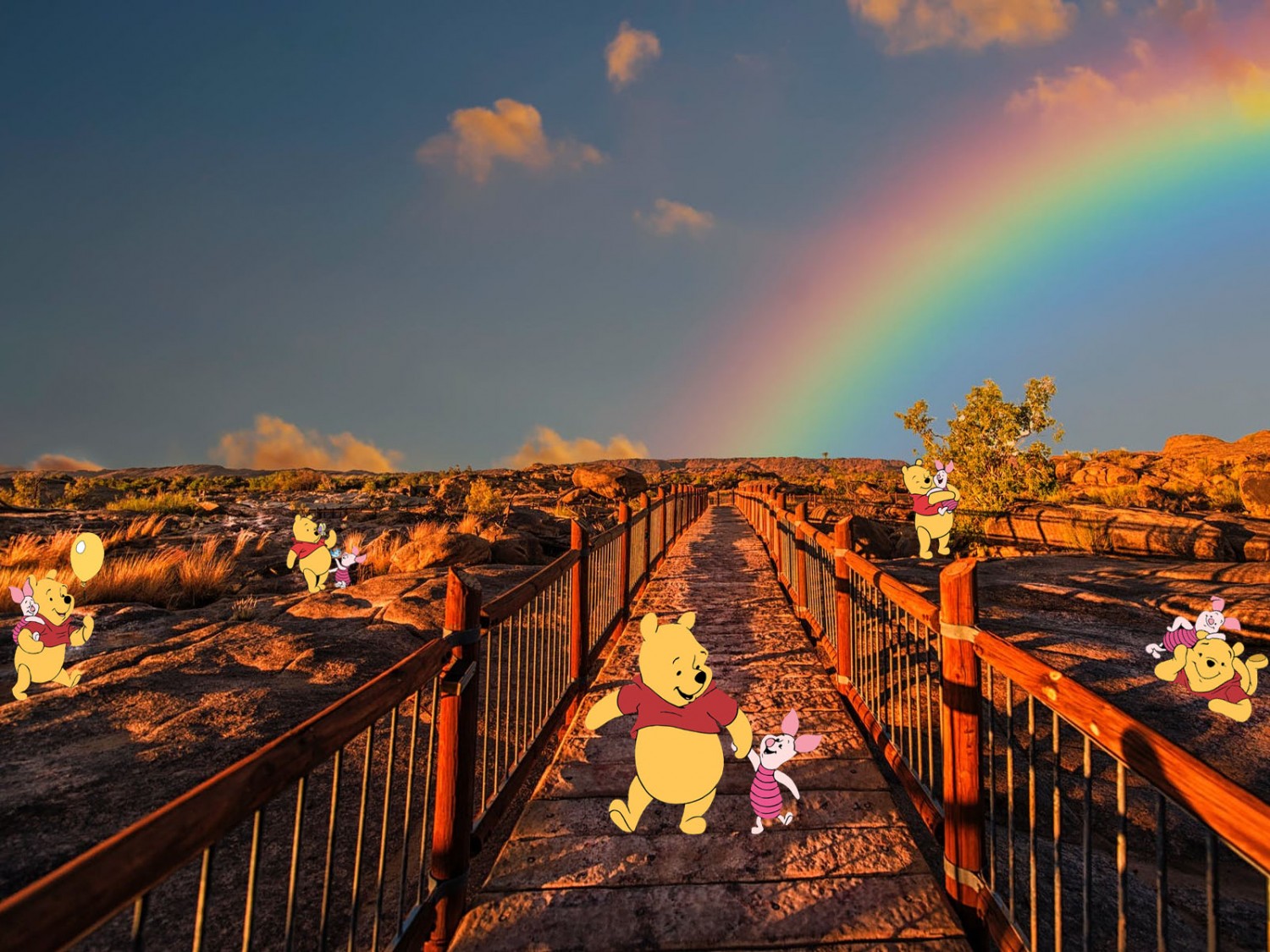 Friendship between Pooh and Piglet
