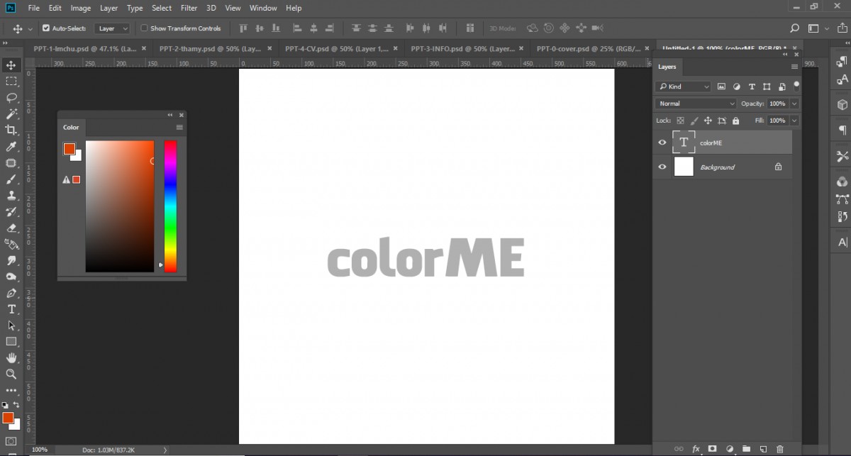 Tạo đổ bóng chữ với hai kiểu đơn giản trong Photoshop