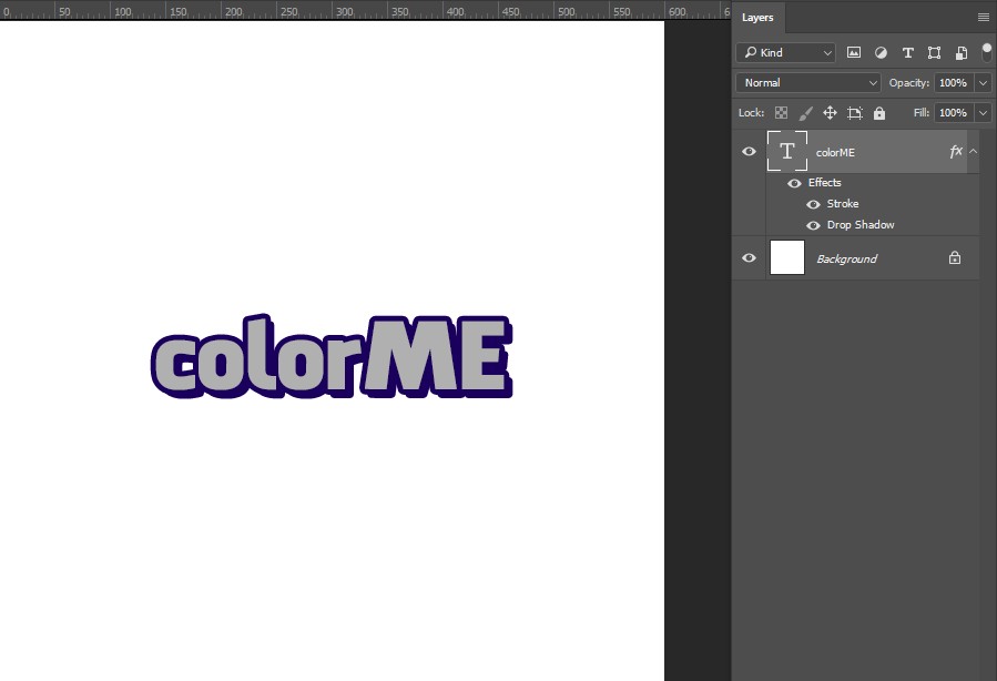 Tạo đổ bóng chữ với hai kiểu đơn giản trong Photoshop