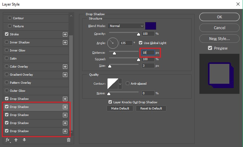 Tạo đổ bóng chữ với hai kiểu đơn giản trong Photoshop