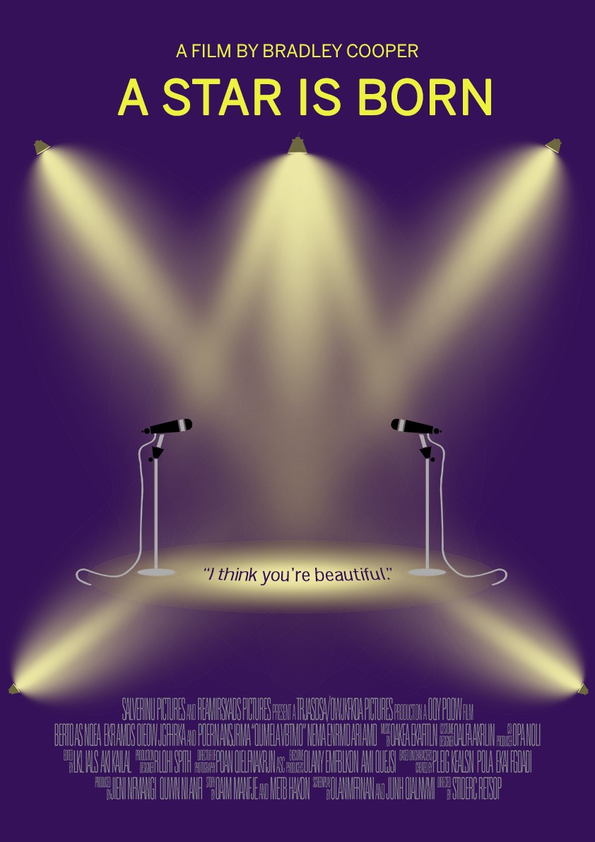 MOVIE POSTER - A STAR IS BORN (Minimal Design)