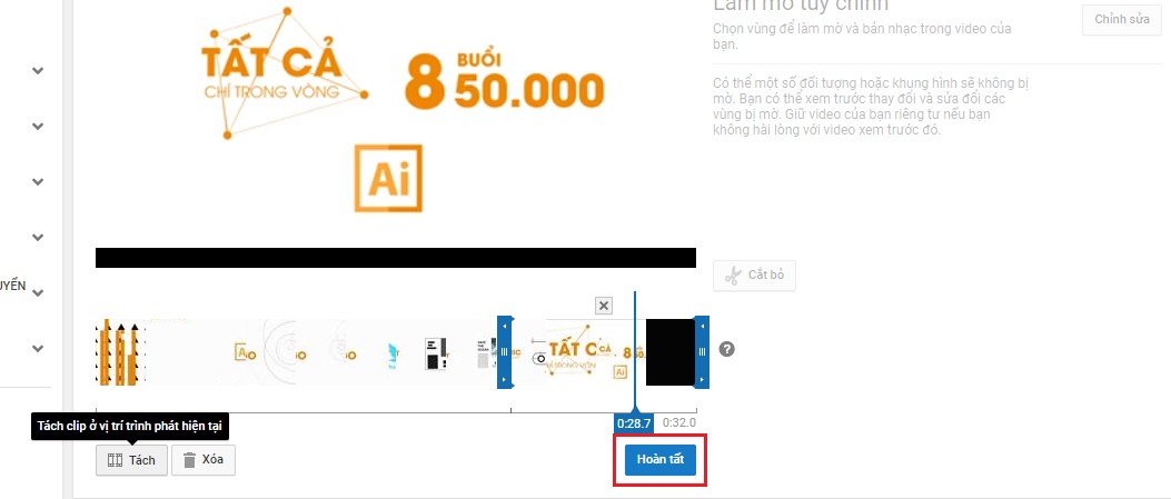 2 cách cắt Video trên Youtube “thần tốc”