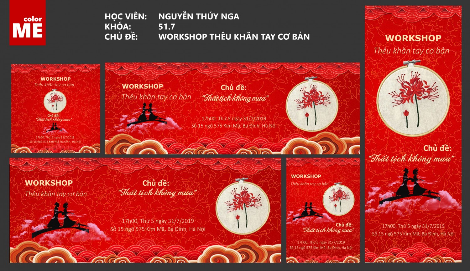 WORKSHOP: THÊU KHĂN TAY CƠ BẢN