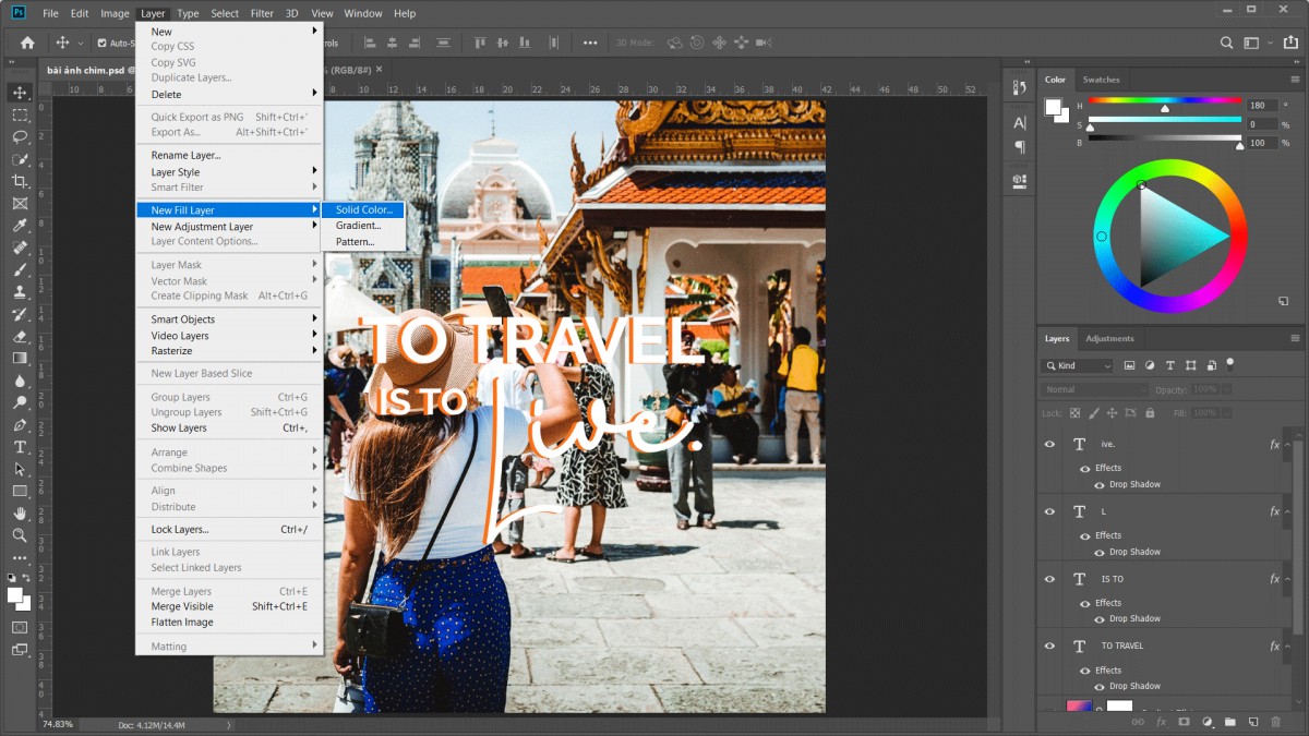 3 cách làm ảnh chìm dễ dàng trong Photoshop