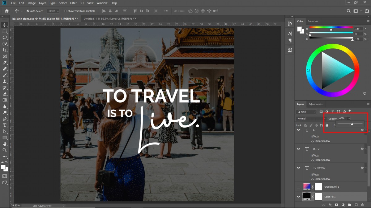 3 cách làm ảnh chìm dễ dàng trong Photoshop