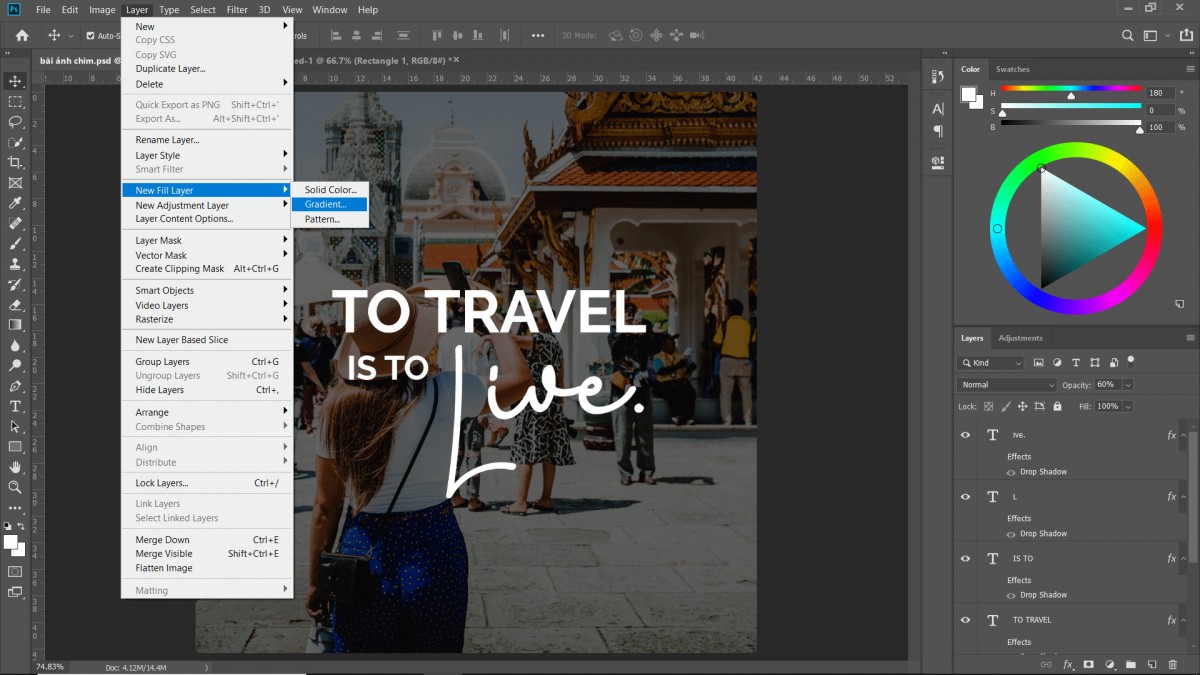 3 cách làm ảnh chìm dễ dàng trong Photoshop