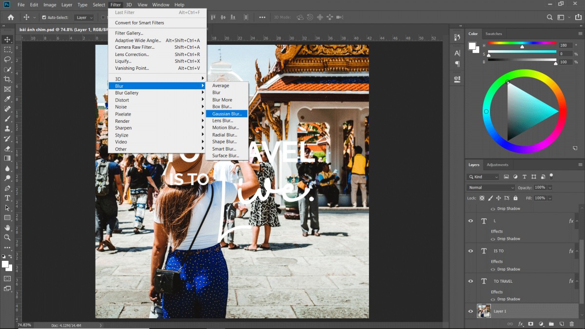 3 cách làm ảnh chìm dễ dàng trong Photoshop