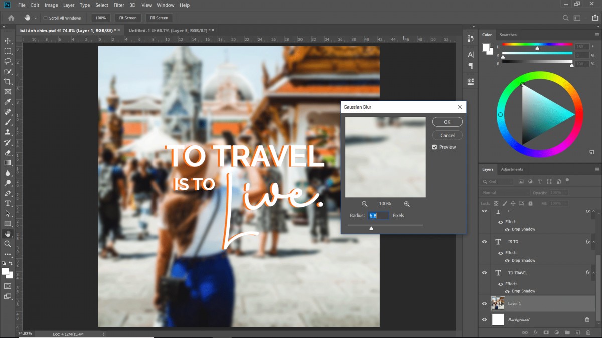 3 cách làm ảnh chìm dễ dàng trong Photoshop
