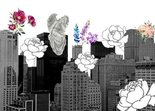 World with blossom flowers 