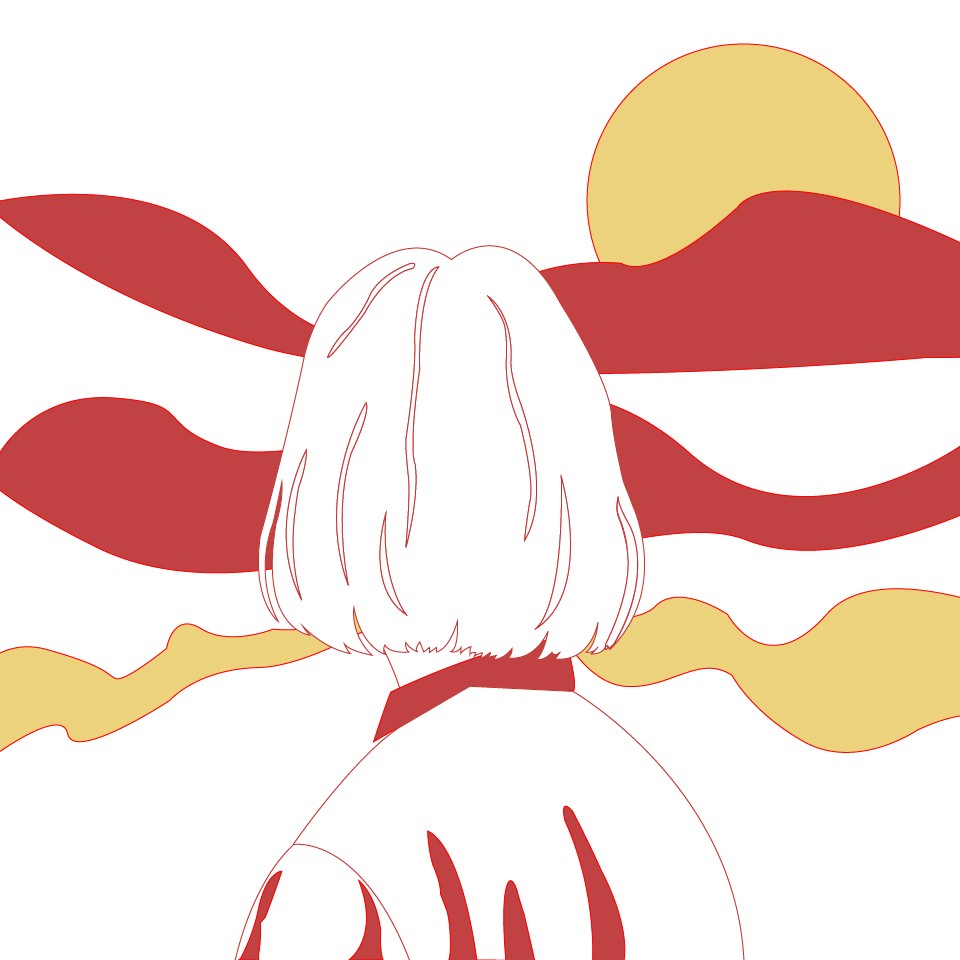 Behind