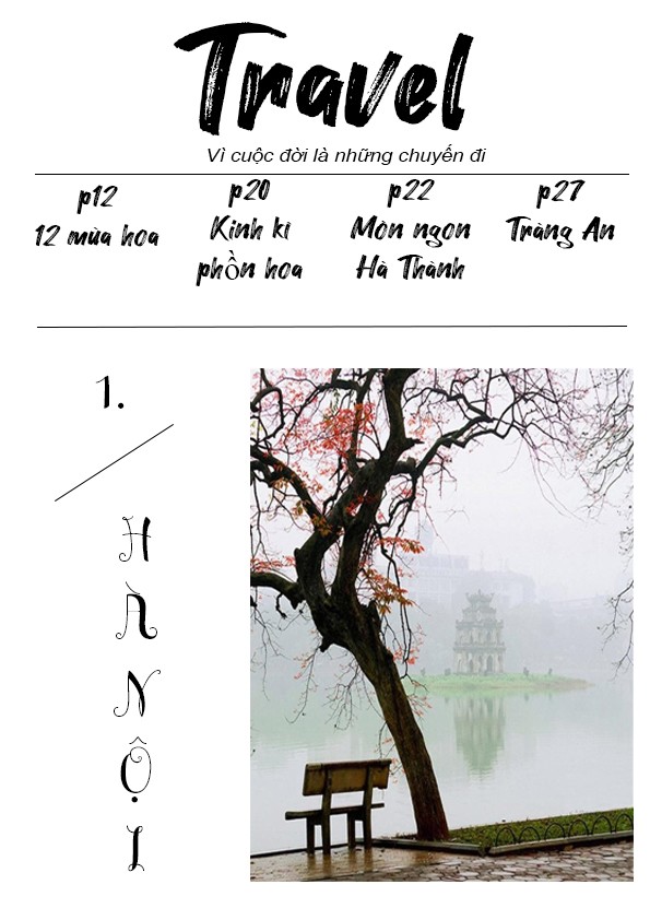bìa tạp chí du lịch
