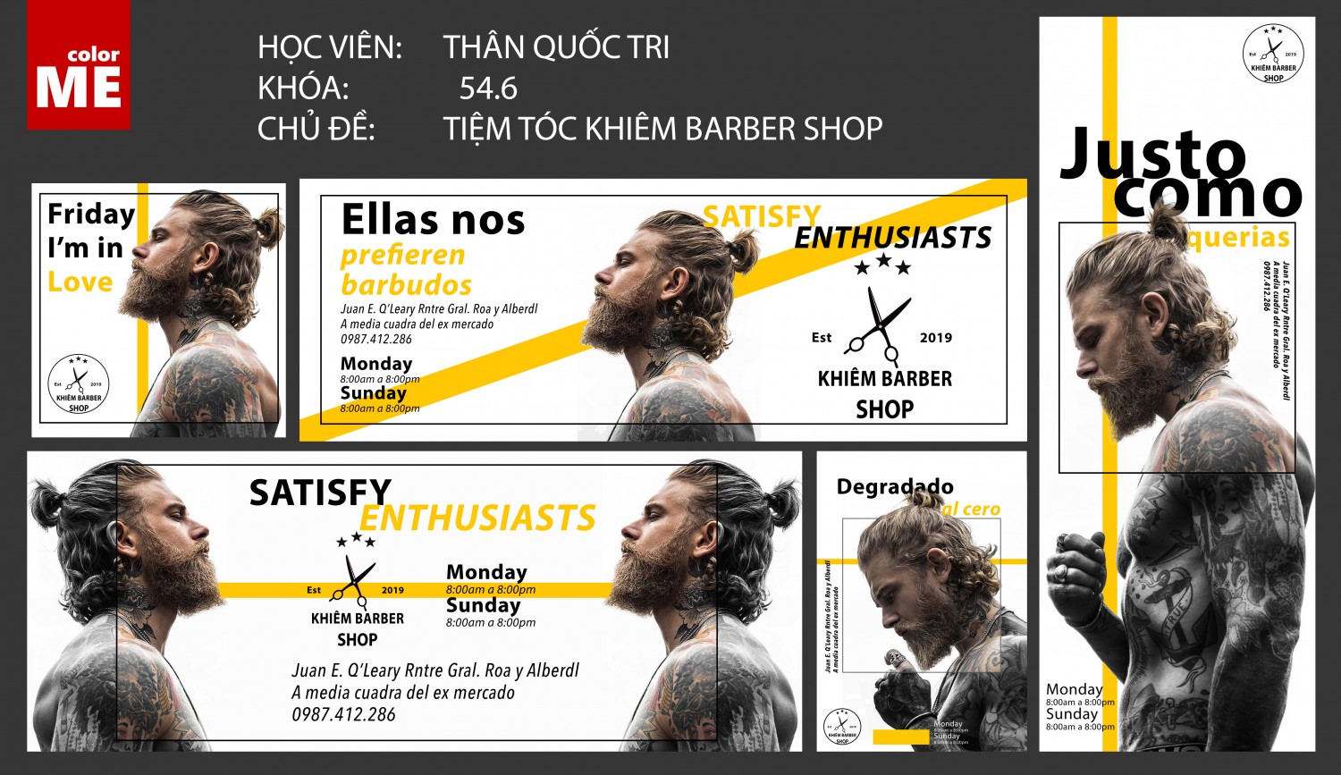 Bài Tập buổi 8 (Tiệm tóc Khiêm Barbershop)