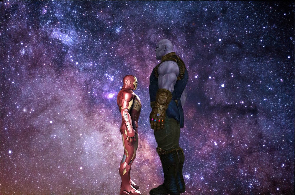 Thanos và Iron Man 