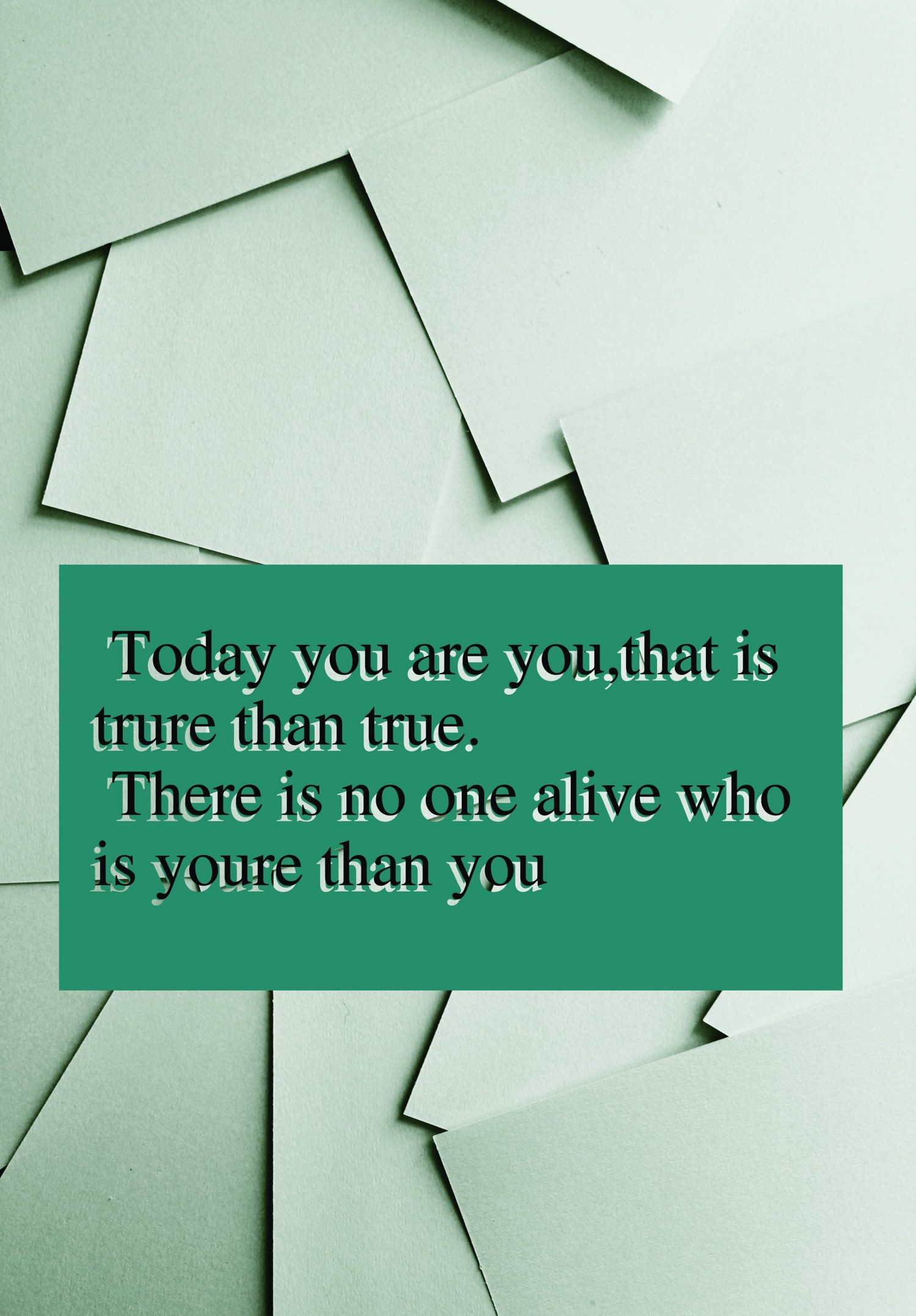 Be yourself