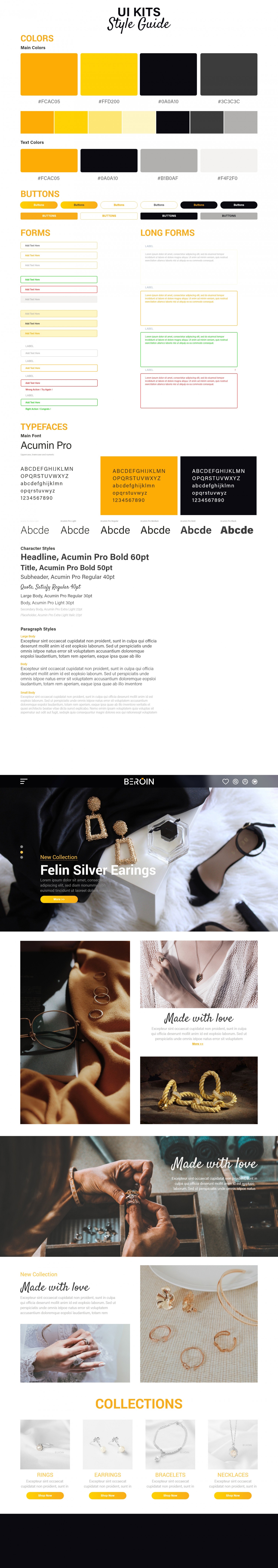 UI Kit và Homepage