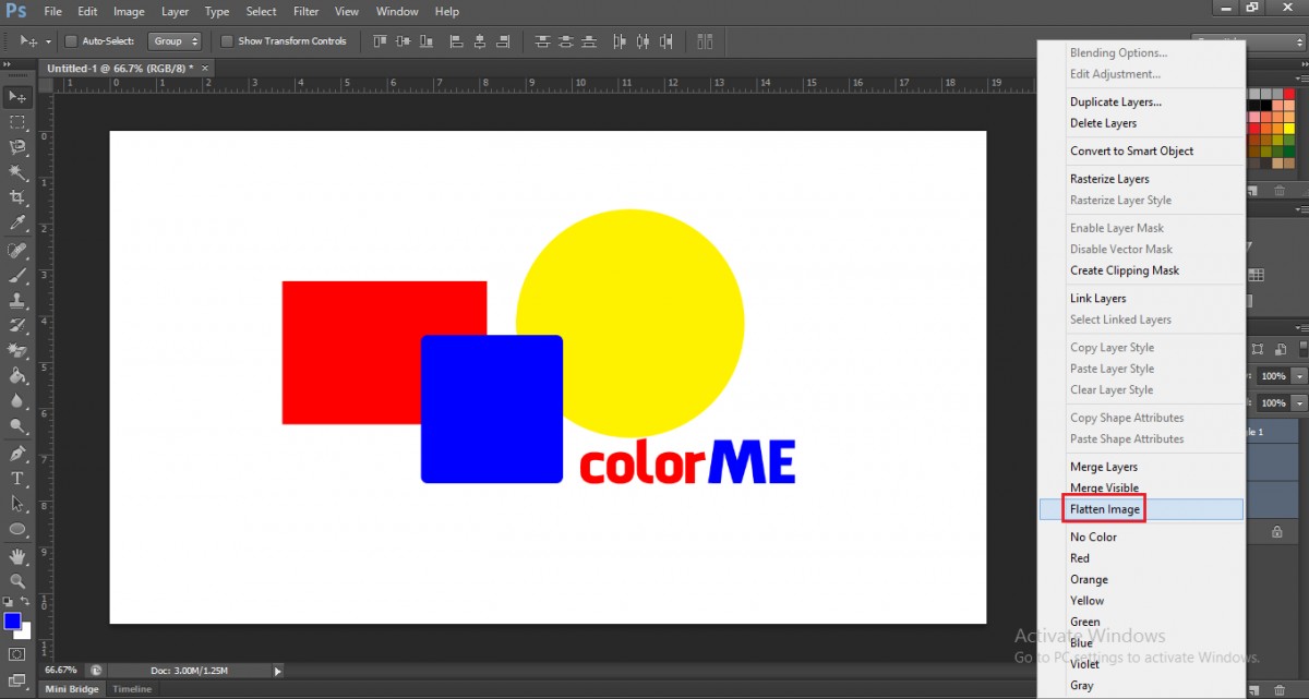 Cách gộp layer trong Photoshop chỉ trong 1 nốt nhạc