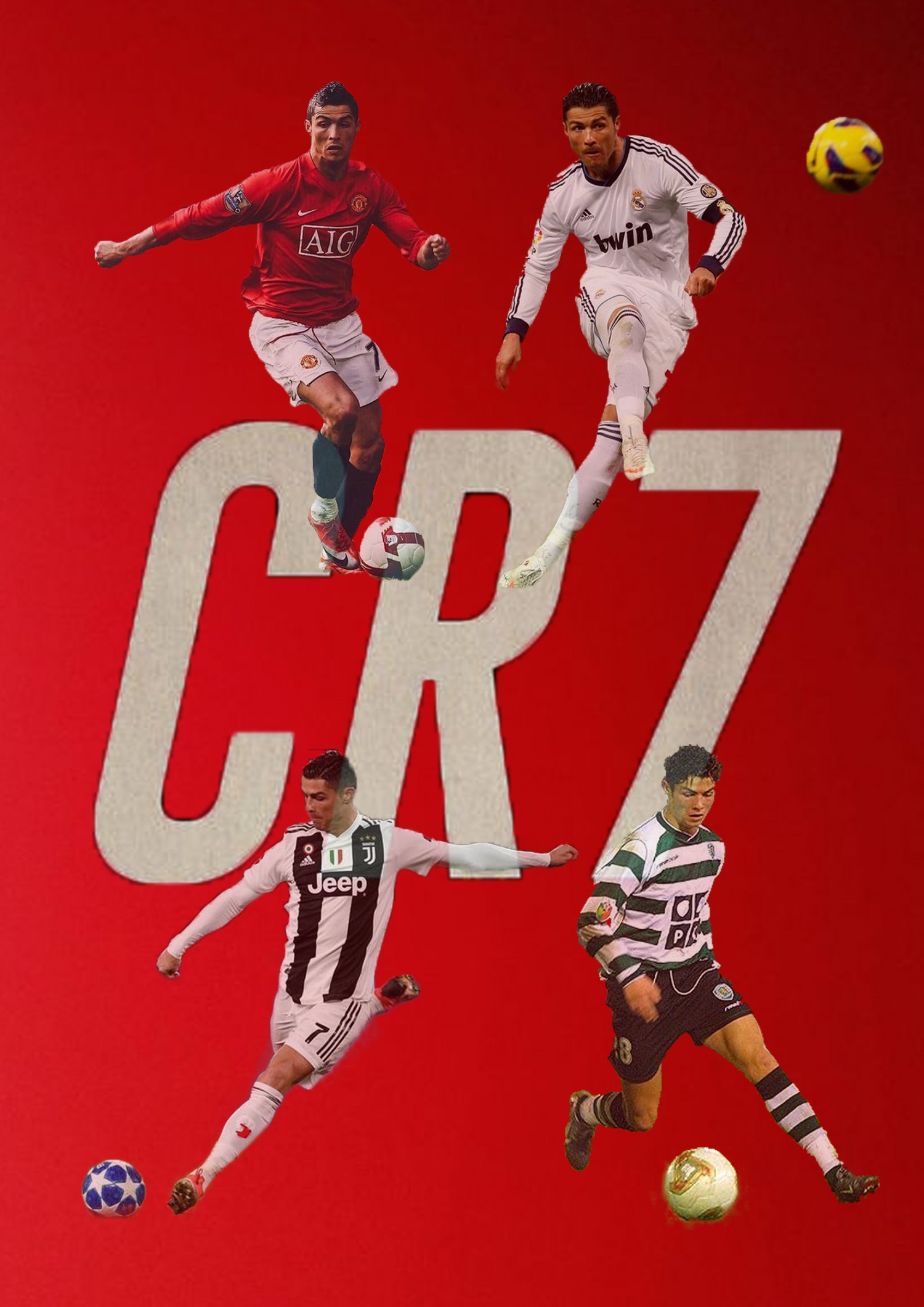 Cr7 trong màu áo câu lạc bộ 