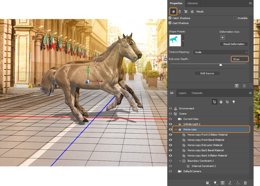 Tạo bóng trong Photoshop với kỹ thuật 3D nâng cao
