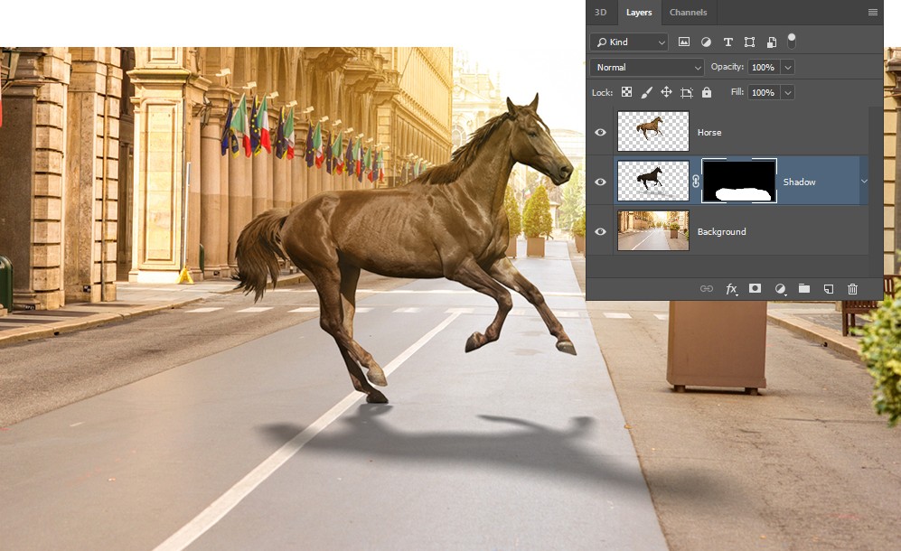 Tạo bóng trong Photoshop với kỹ thuật 3D nâng cao