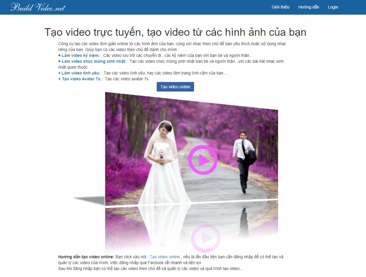 Cách tạo Video từ ảnh online đơn giản nhất