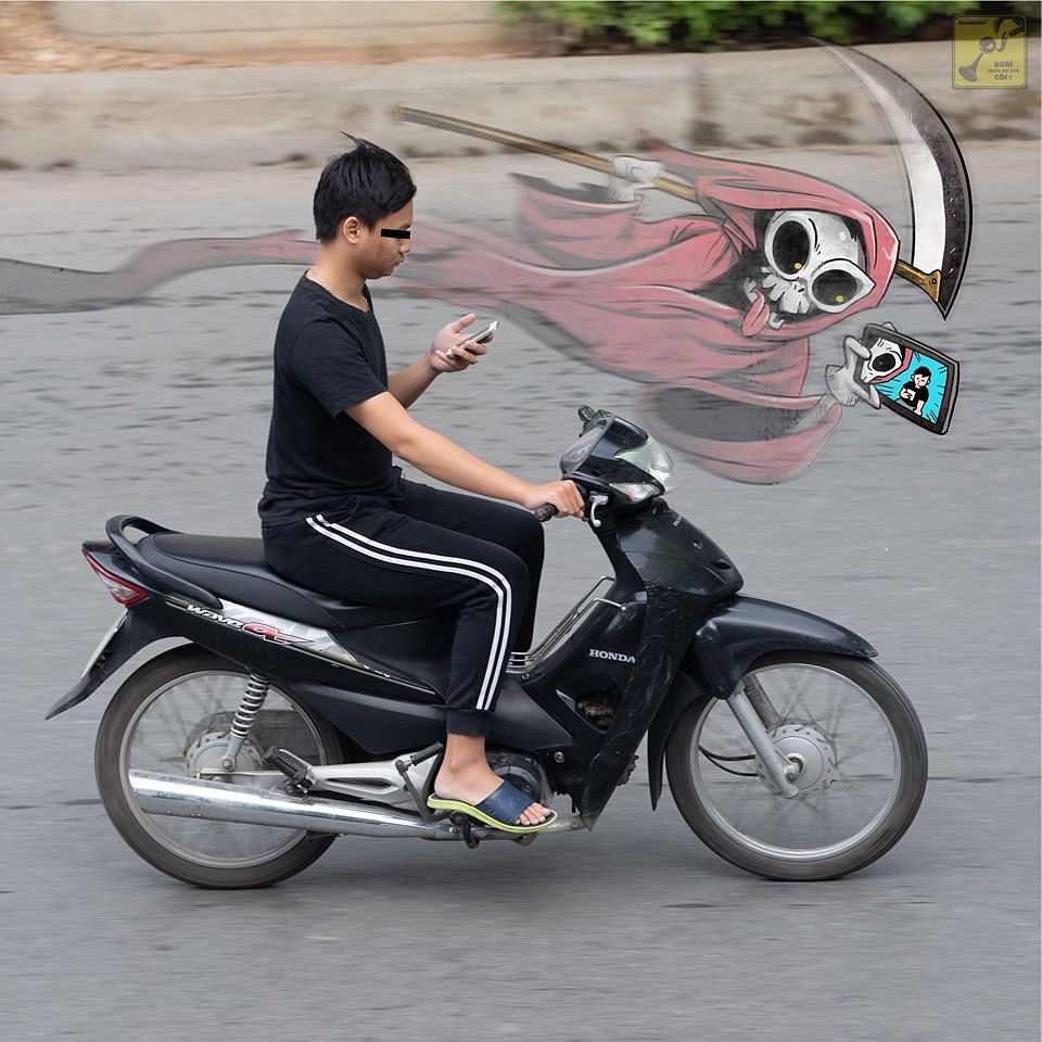 Bộ ảnh minh hoạ “Giao thông ở xứ sở diệu kỳ” về đường phố Việt Nam
