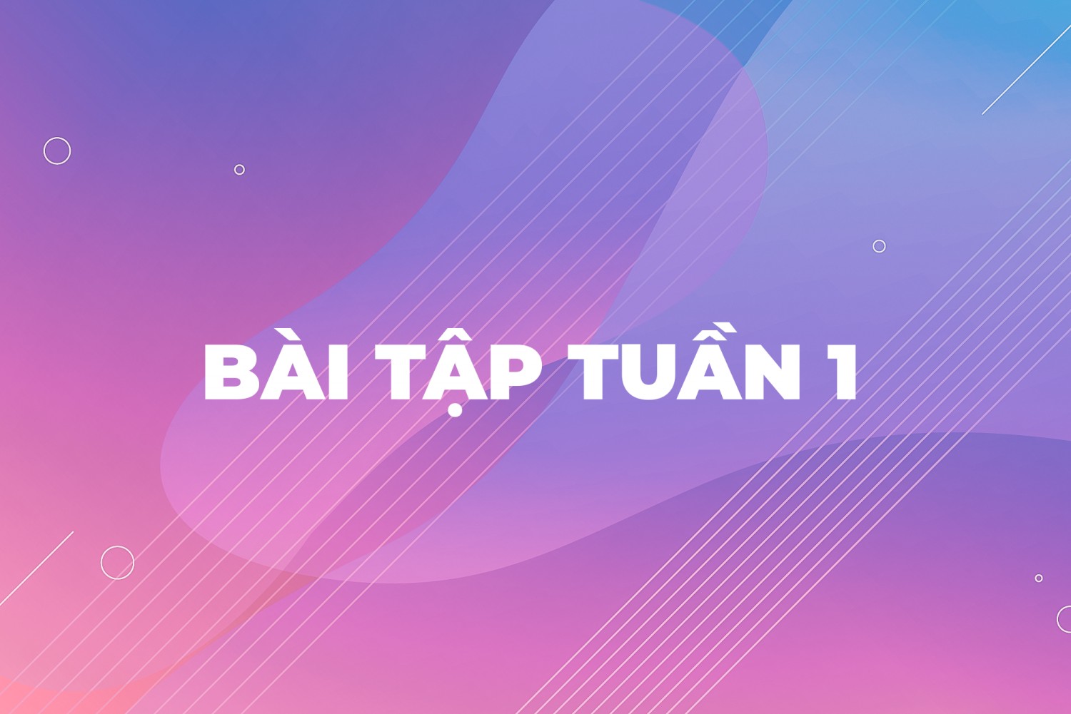 BTVN tuần 1