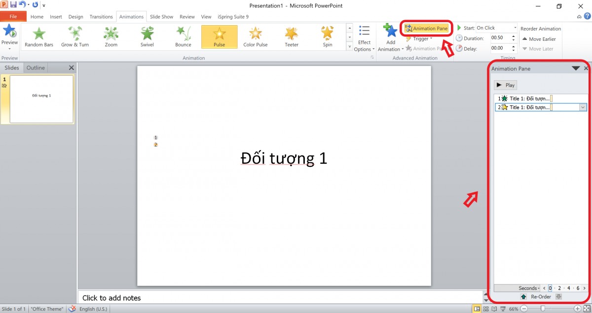 Tuyệt chiêu tạo nhiều hiệu ứng cho 1 đối tượng trong powerpoint 2010 thật dễ dàng
